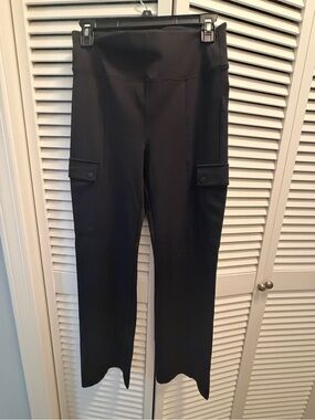 Athleta Black High-Waist Cargo Ponte Leggings